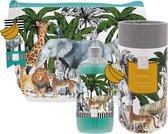 LOCO LAMA Toilettas + Body Bubbles + Badzout Safari - Kids - Set - Bad