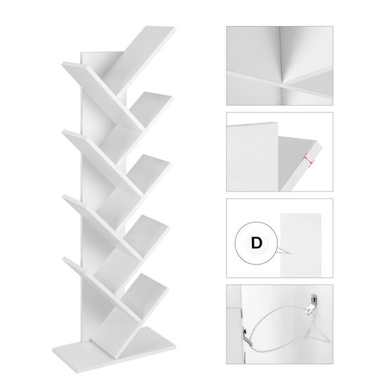 Boekenkast - Boekenplanken - Opbergruimte Voor Boeken - Kast