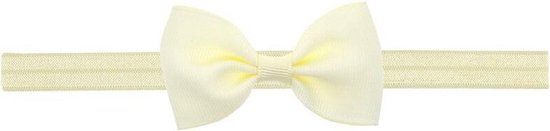 JillyBee - Haarband - Haren - Band - Baby - Strik - Fijn - Gebroken Wit