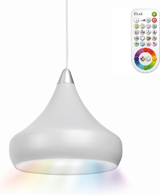 Hanglamp Fascino met G100 iDual LED kleuren veranderende lamp | Afstandsbediening... | bol.com