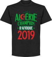 Algerije Afrika Cup 2019 Winners T-Shirt - Zwart - S