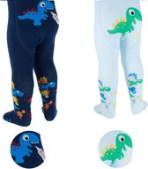 Baby maillot jongens|dino|kl lichtblauw mt 0-6 mnd