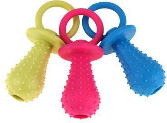 Jack and Vanilla - rubber speelgoed voor honden - fopspeen roze | bol.com
