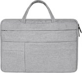DrPhone S04 Laptop/Tablet Sleeve Case HandTas – Waterafstotend – Meerdere zakken - Geschikt tot 13 inch – Grijs
