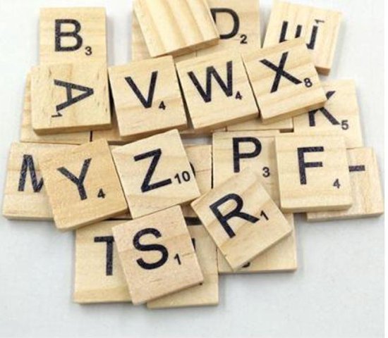 Houten letters - houten blokjes en cijfers - 1,8cmx2cmx0,5cm... | bol.com