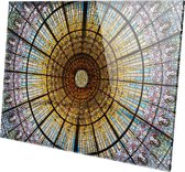 glas-in-lood | patroon | Plexiglas | Foto op plexiglas | Wanddecoratie | 90 CM x 60 CM | Schilderij | Aan de muur