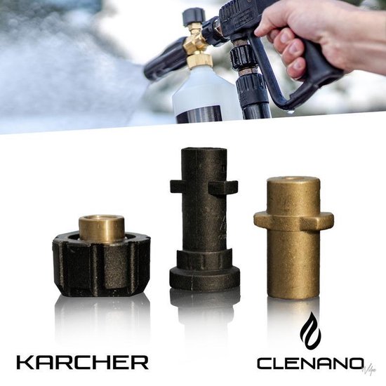 Kärcher Snelkoppelingen Set ( Kärcher K series adapter - Karcher HD Adapter - Karcher Brass) Set met alle Kärcher koppelingen – o.a. Voor Clenano Schuimlans