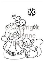 Marianne Design - Eline Pellinkhof - Clearstamp - Snowman - EC0135