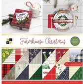 DCWV 30,5x30,5cm x32 farmhouse christmas