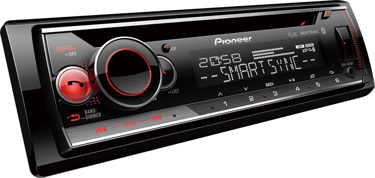 Pioneer DEH-S520BT Autoradio Enkel din Multicolour-CD Tuner-USB - 4 x 50 W