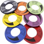 eSAM® - Frisbee - Soft Toss - Ø 23 cm - set van 7 frisbee's - PVC + Schuimstof - mix kleuren