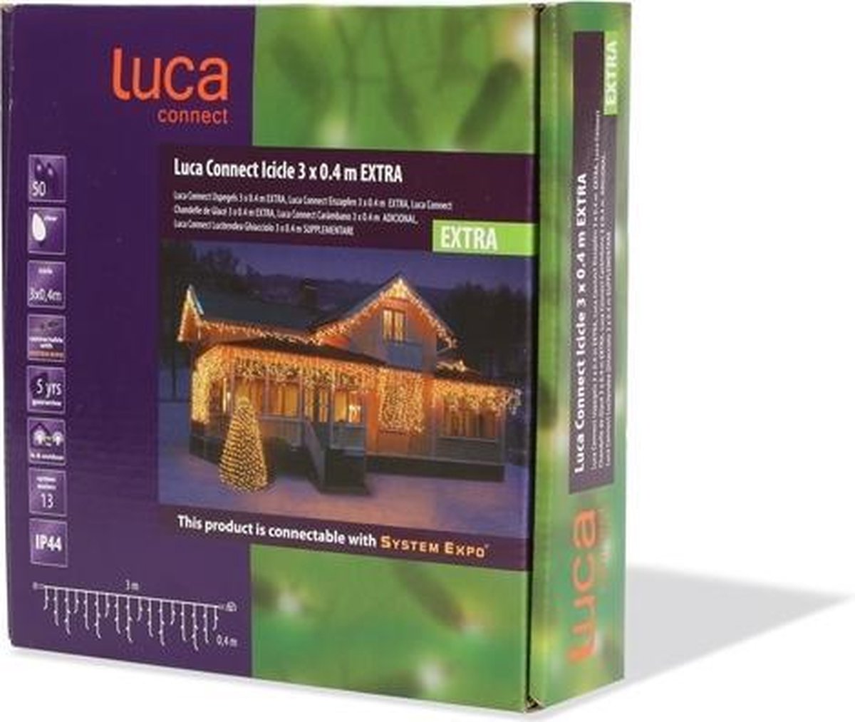 Luca Connect XP Icicle l300 h40 50 lampjes