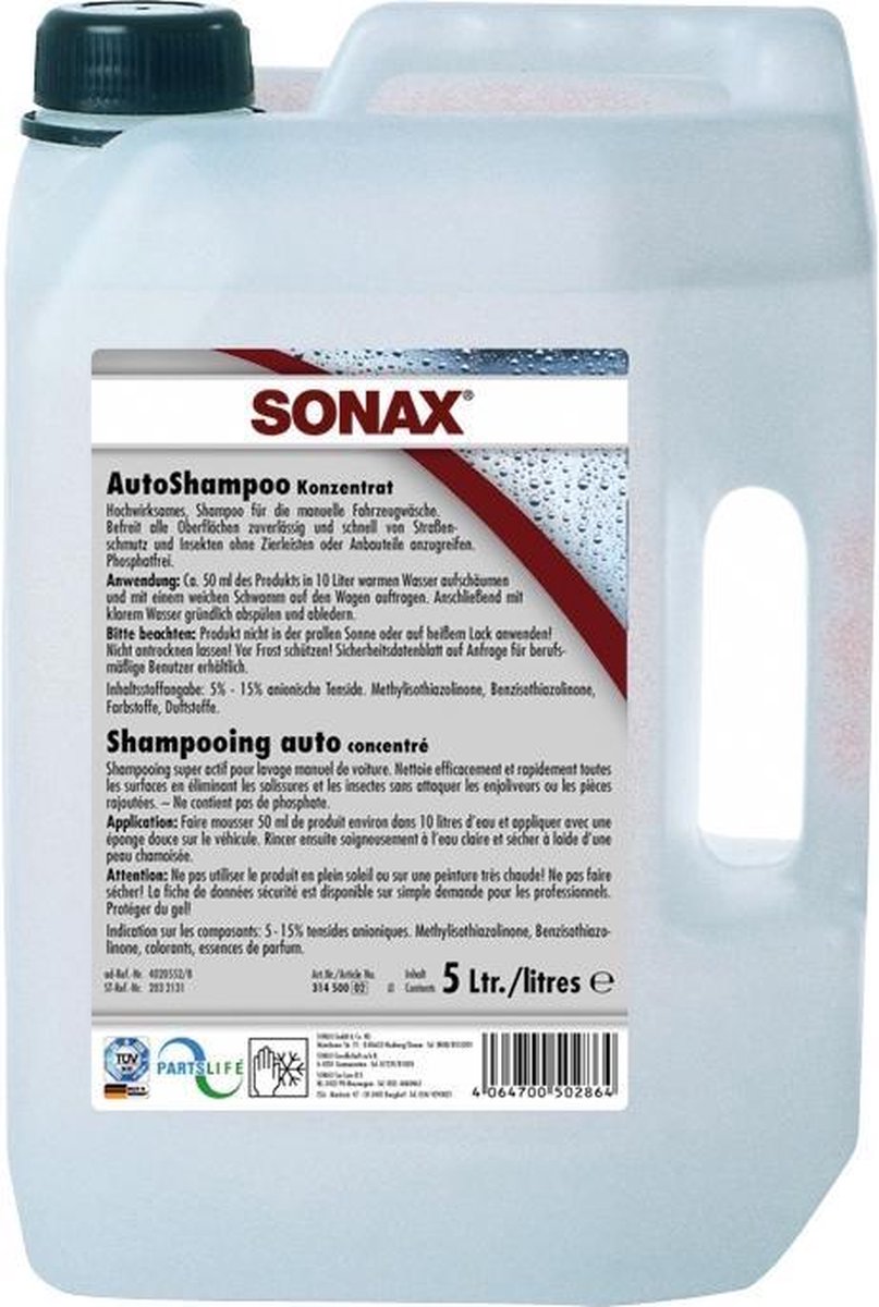 Sonax | Sonax 03145000 Autoshampoo 5L