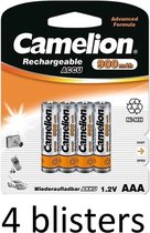 Camelion oplaadbare AAA batterij 900mah - 16 stuks