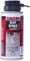 "SLOTSPRAY SIMSON 100MLDe slotspray van Simson is een speciaal vetvrij smeer- en onderhoudsmiddel. Uitermate geschikt voor alle sloten
