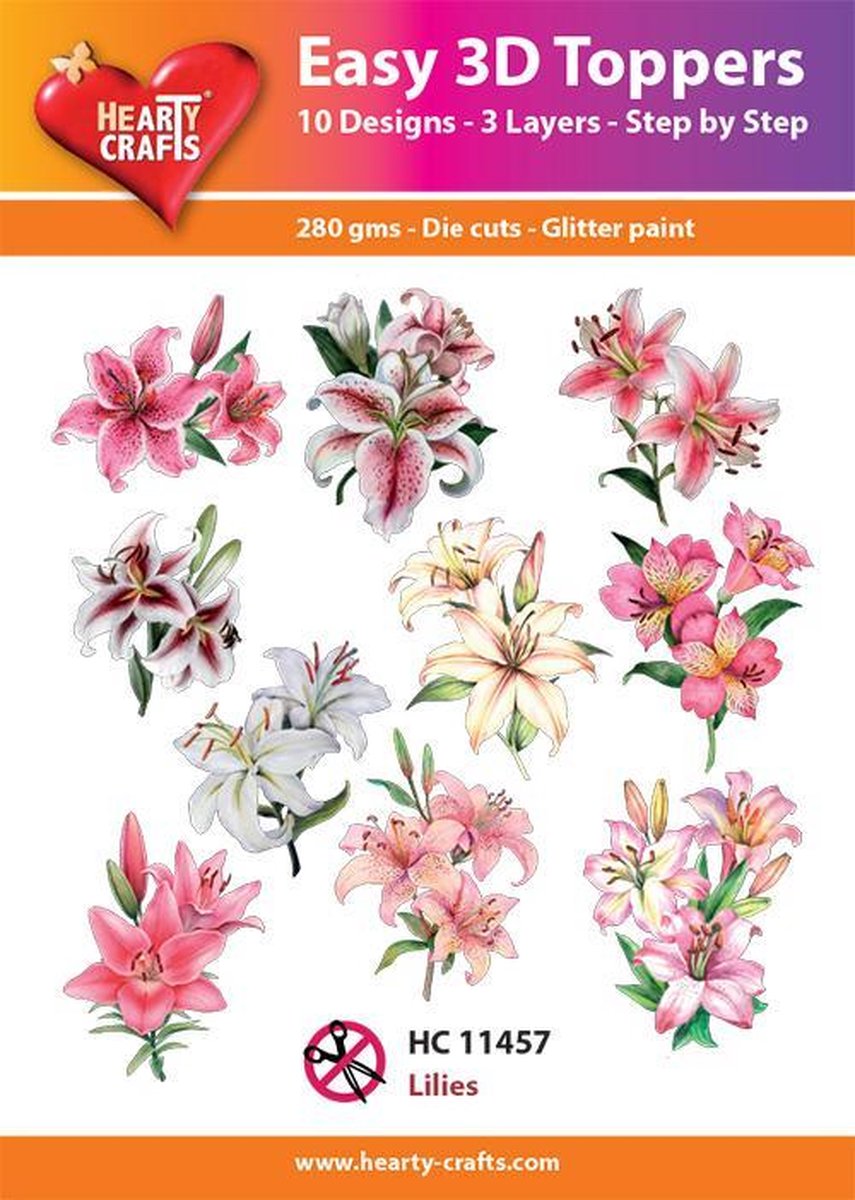 Easy 3D Topper Flowers - HC11457