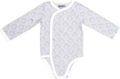 BiNKi - Kimono romper pinguin grijs met lange mouw - maat 50/56