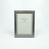 AL - Houten Fotolijst - Zilver / Zwart - 15 x 20 cm