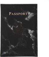 Paspoort Cover Marmer Zwart Paspoorthoes Paspoorthouder Paspoort Hoesje Mapje