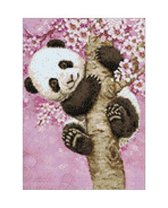 Wizardi diamond painting – Sweet Panda - 27 x 38 cm