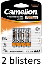 Camelion AAA oplaadbare batterij 1100mah - 8 stuks