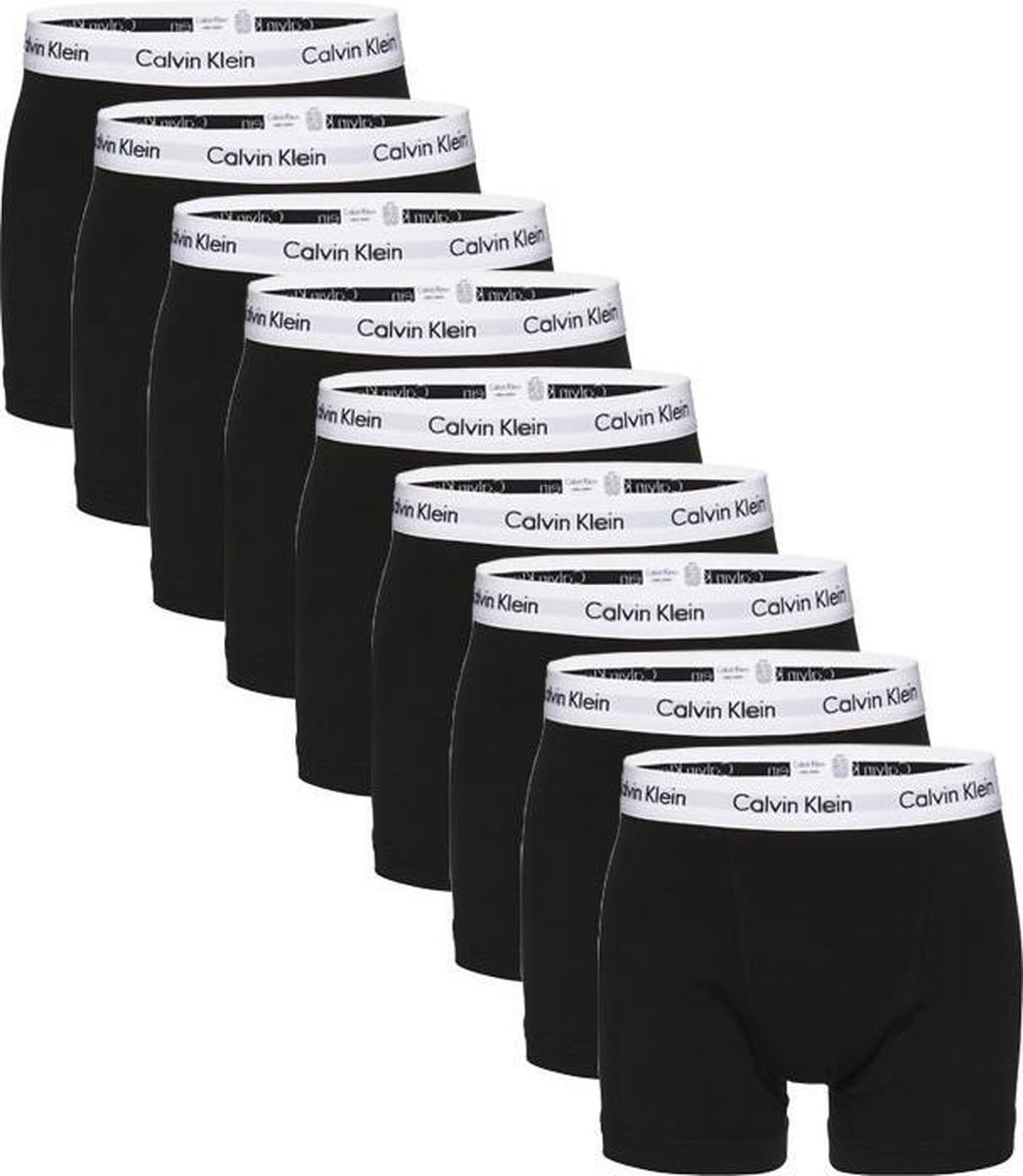 Renderen overtuigen Kinderrijmpjes Calvin Klein 9-pack boxershorts trunk zwart-XL | bol.com