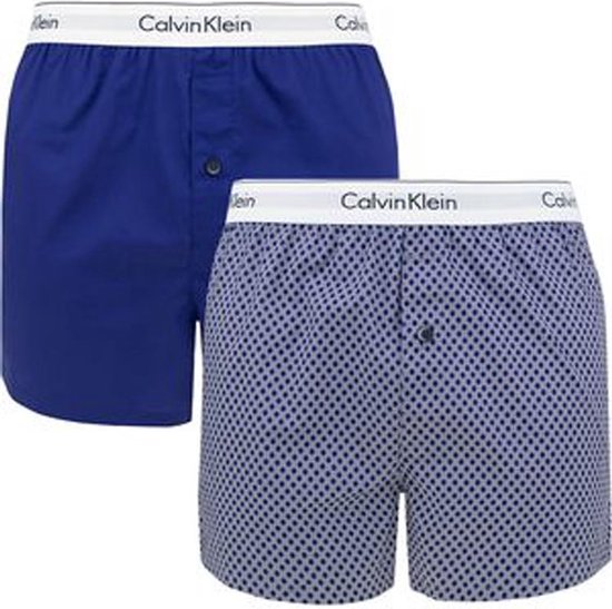 Calvin Klein Slim Fit Boxershorts Voor Heren Kleding voor voor Ondergoed voor Sokken Blauw in het Blauw voor heren 
