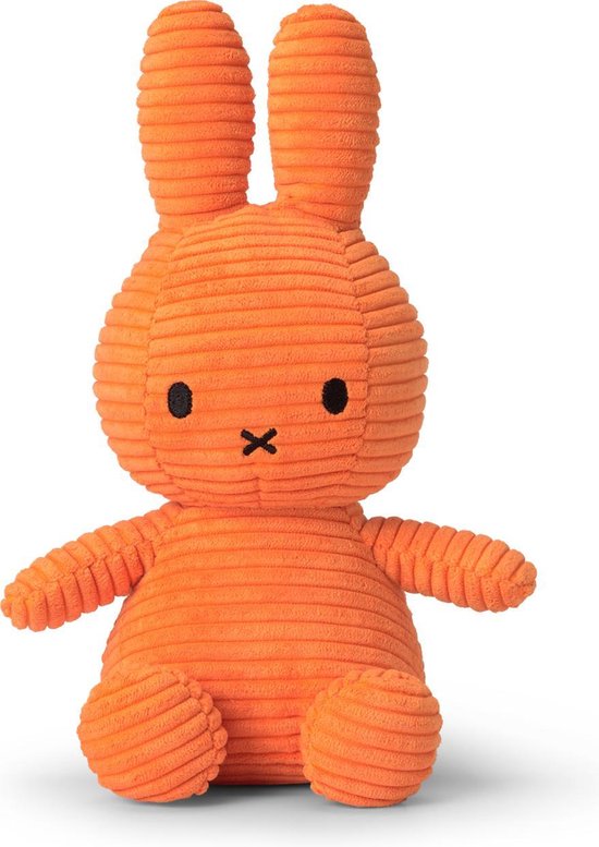 Nijntje Knuffel Ribfluweel 23cm | Orange * - Nijntje by Bon Ton Toys