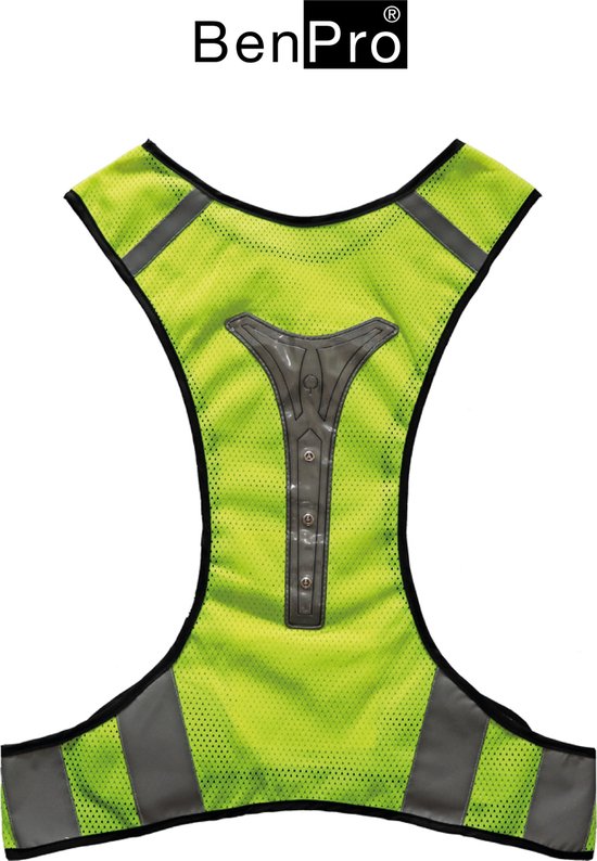 BenPro - LED Sport Vest / Harnas - Ideaal voor Hardlopen in het Donker -  Reflecterende... | bol.com