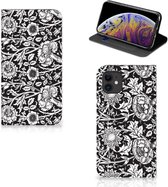 iPhone 11 Smart Cover Black Flowers