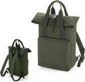 Senvi Rugzak/Backpack Twin/RolTop - Kleur Olive - 14 Liter