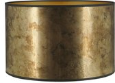 Lampenkap Cilinder - 35x35x22cm - Platinum messing - gouden binnenkant