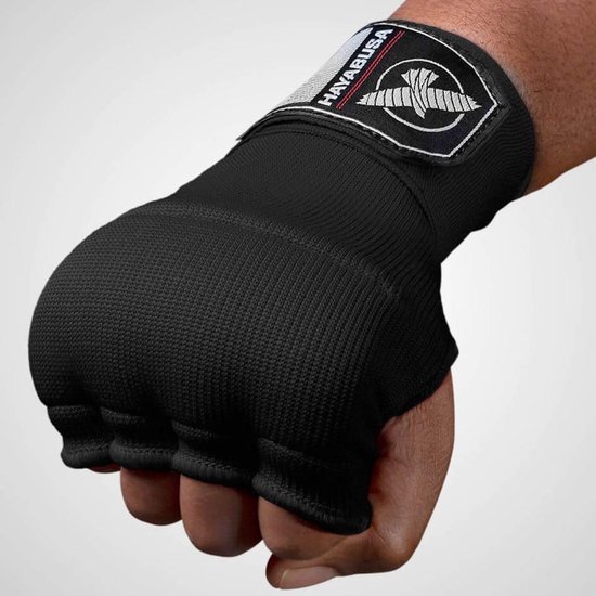 Hayabusa Quick Gel Handwraps - Zwart - maat XL