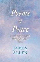 Gedichten van Vrede - Inclusief het lyrische dramatische gedicht Eolaus door James Allen. Achtergrond met aquarel in blauw en paars.
