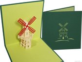 Popcards popupkaarten – Molen Windmolen Toeristen Souvenir Holland pop-up kaart 3D wenskaart