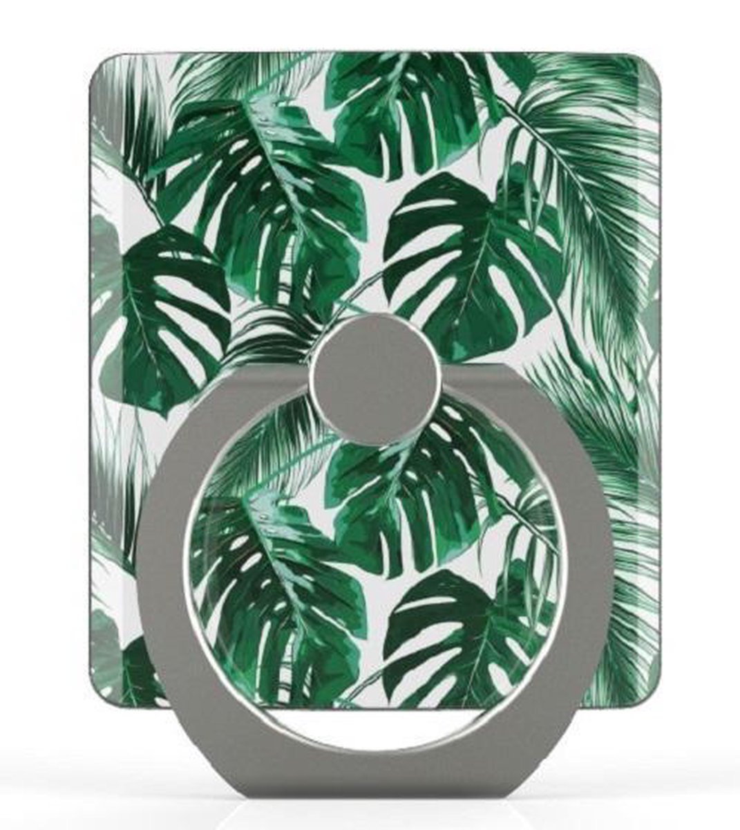 Ring Houder / Standaard voor mobiele telefoon - Palm Blaadjes