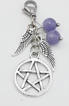 Beschermend hangertje met pentagram en Jade