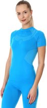 Brubeck | Baselayer Shirt Dames -  Ondershirt DRY - Korte Mouw - Blauw - M