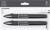 Winsor & Newton promarker™ Black 2 set