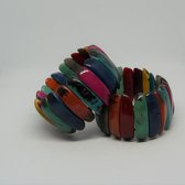 Armband "Rainbow" - Tagua - Eco sieraad - 100% plantaardig