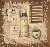 Cadeaupakket met Geitenmelk zeep en Ezelinnenmelk zeep