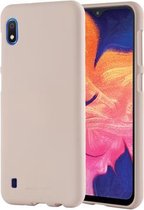 white Label Liquid Silicone Back Cover Samsung Galaxy A10 Licht Roze