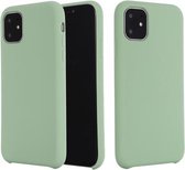 white Label Liquid Silicone Back Cover geschikt voor de Apple iPhone 11 Pro Mint Groen