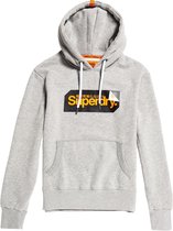 Superdry Sporttrui - Maat XXL  - Mannen - grijs/zwart/oranje