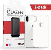 2-pack BMAX iPhone X Achterkant Screenprotector Wit Full Cover