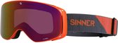 Sinner Olympia Unisex Skibril - Oranje - Rode Spiegellens