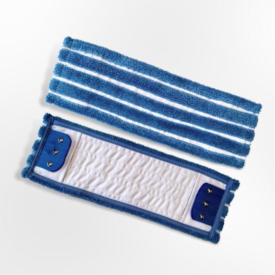Vadrouille microfibre avec 3 anneaux Mulituse - 46 x 16 cm
