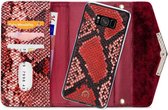 Samsung Galaxy S8 Hoesje - Mobilize - Velvet Serie - Kunstlederen 2in1 Case / Clutch - Red Snake - Hoesje Geschikt Voor Samsung Galaxy S8