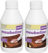 HG Meubeline - Onderhoud Hout - Voor Donker Hout - 250 ml - 2 Stuks !