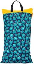 Wetbag XL – dinosaurus | 70cm x 40cm | 2 vakken voor droge en natte spullen